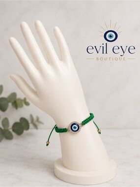Green Evil Eye Bracelet